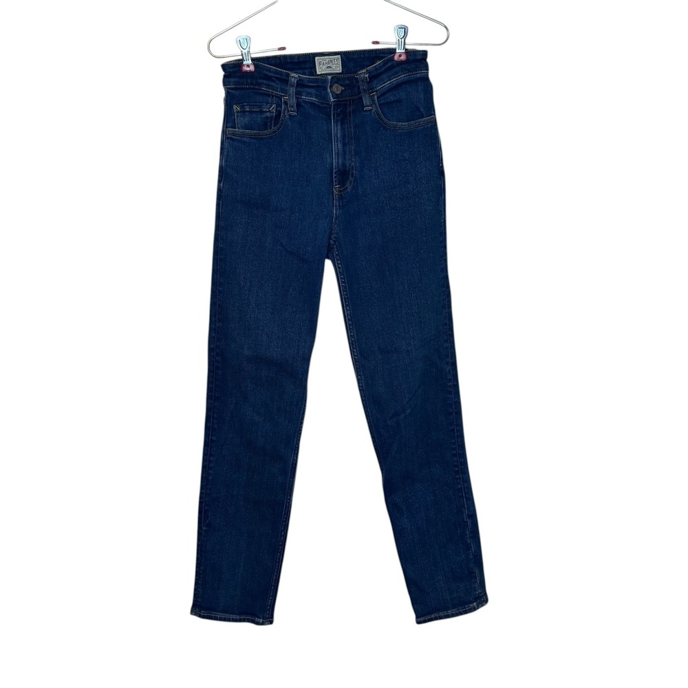 Faherty Women's Jeans Slim Straight Ankle Organic‎ Cotton High-Rise Dark Blue 26